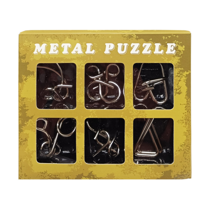 Набір металевих головоломок "Metal Puzzle" 2116, 6 штук в наборі
