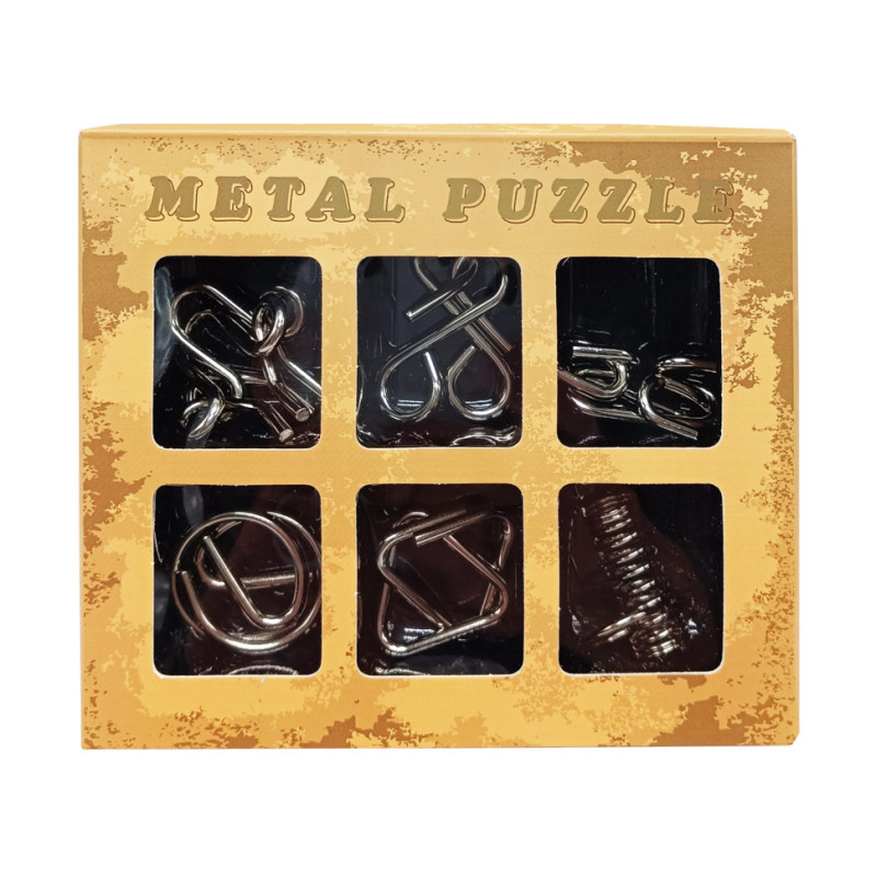 Набір металевих головоломок "Metal Puzzle" 2116, 6 штук в наборі