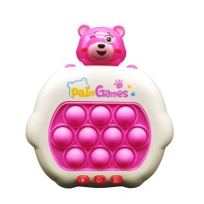 Електронна приставка антистрес Pop It 15749K(Pink) консоль Quick Push Puzzle Game Fast