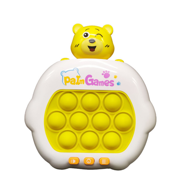 Электронная приставка антистресс Pop It 15749K(Yellow) консоль Quick Push Puzzle Game Fast