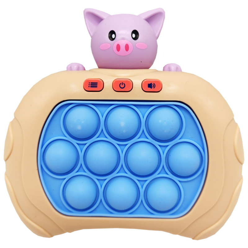 Электронная приставка Pop It консоль Quick Push Puzzle Game Fast 01-06-05(Beige) антистресс