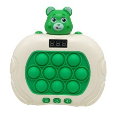 Електронна приставка Pop It консоль Quick Push Finger Press "Ведмедики" ZZ-100(Green), зелений