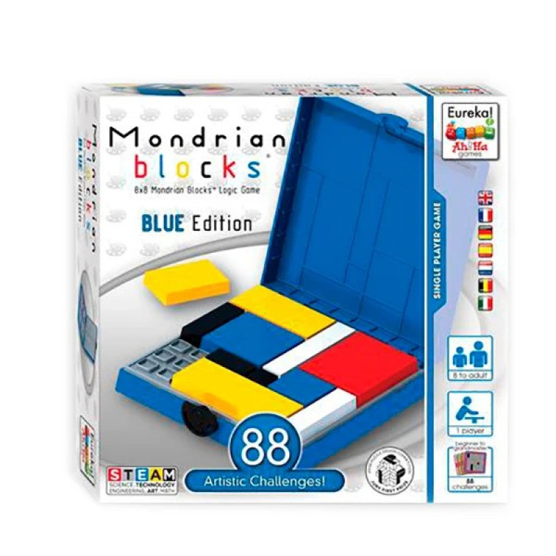 Ah!Ha Mondrian Blocks blue | Головоломка Блоки Мондриана (голубой) 473555 (RL-KBK) Ah!Ha Mondrian Blocks blue | Головоломка Блоки Мондриана (голубой) 473555 (RL-KBK)