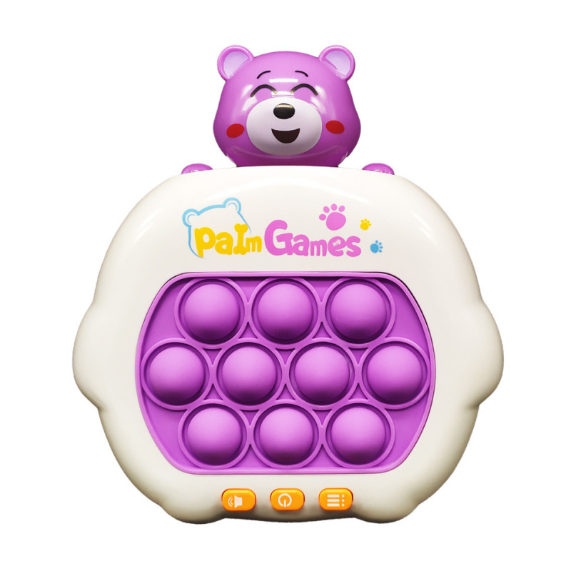Електронна приставка антистрес Pop It 15749K(Violet) консоль Quick Push Puzzle Game Fast