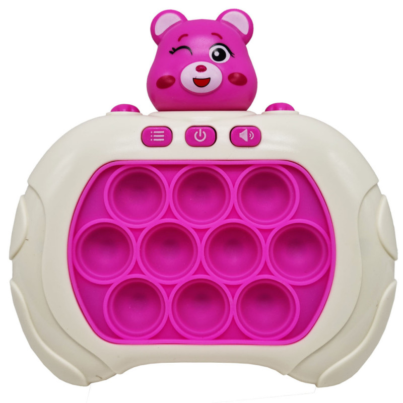 Электронная приставка Pop It консоль Quick Push Puzzle Game Fast ZZ-11(Pink)