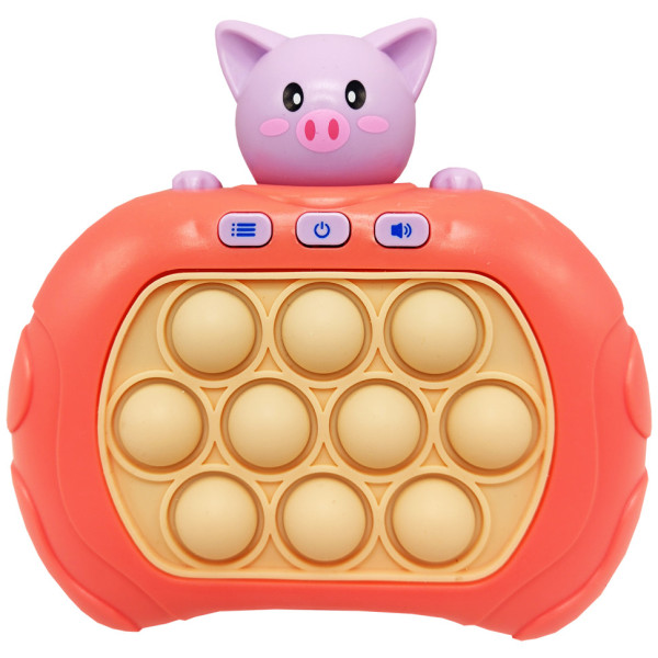 Электронная приставка Pop It консоль Quick Push Puzzle Game Fast 01-06-05(Red) антистресс