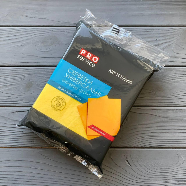 PRO салфетки вискозные 30х38 10шт/уп