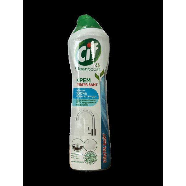 CIF Крем для чищення УЛЬТРА ВАЙТ 500мл