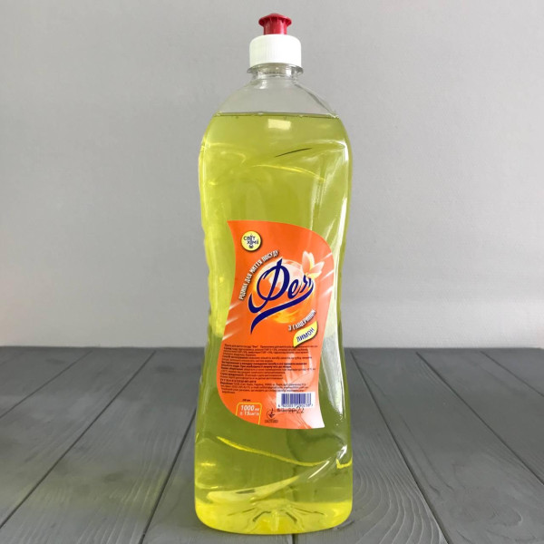 Рідина для миття посуду "Фея" Лимон 1л ПЕТ пляшка