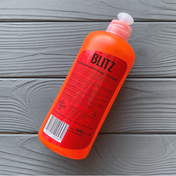 Рідина для миття посуду "Blitz" Грейпфрут 0,5 л ПЕ пляшка