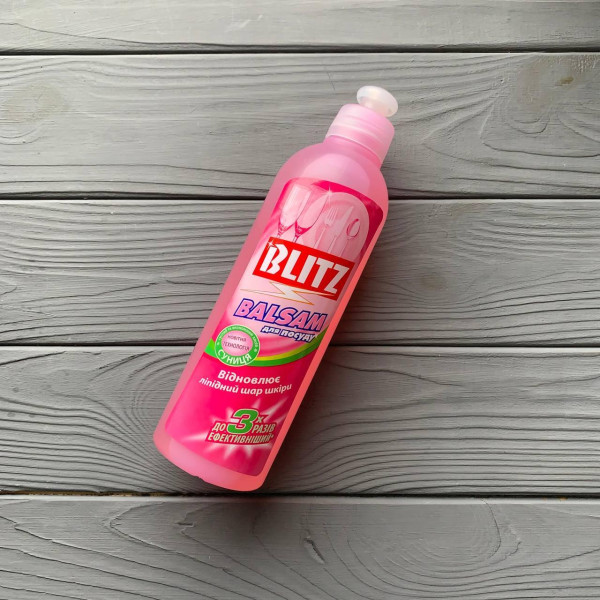 Гель для миття посуду "Blitz полуниця" 0.4 кг ПЕ пляшка