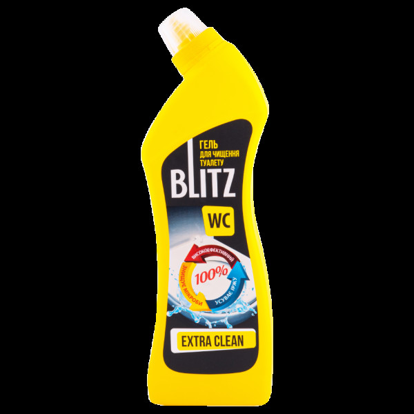 Гель для чищення унітазів "Blitz Extra Clean" 0,75кг ПЕ пляшка(0612)