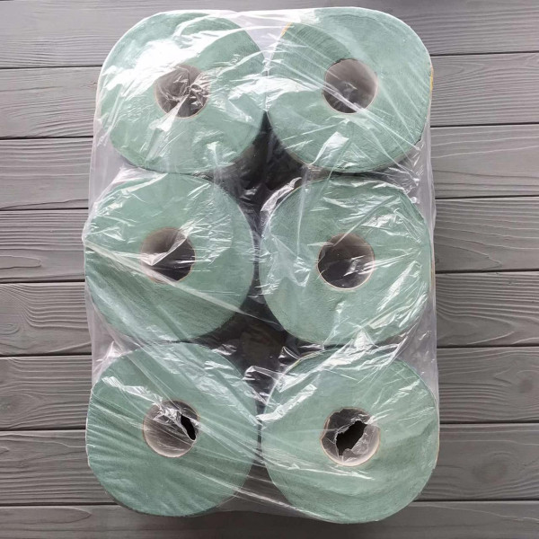 Рушник паперовий рулон Кохавинка зелений 80 метрів/600 відривів (6рул/уп)