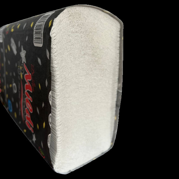 Бумажные полотенца белые целлюлоза Z "Mildi" 2-х слой. (200шт)