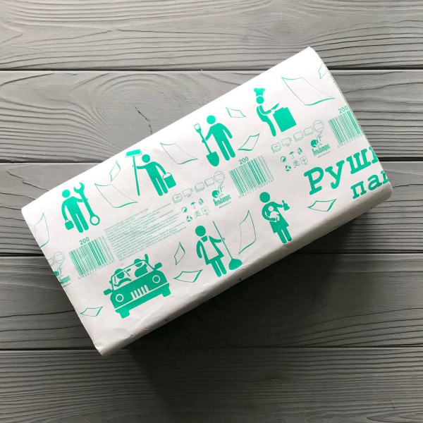 Рушник паперовий Альбатрос зелений V (200шт/уп|20уп/ящ)