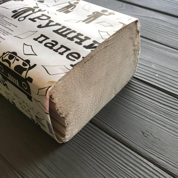 Рушник паперовий Альбатрос сірий V (160шт/уп|25уп/ящ)