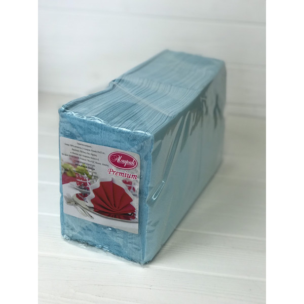 Двошарові серветки блакитні БС11