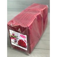 Двошарові серветки бордо БС07