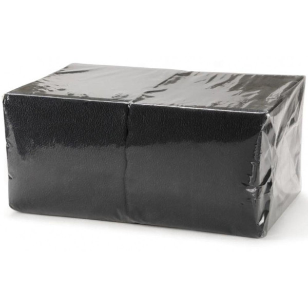 Двошарові серветки чорні БС14