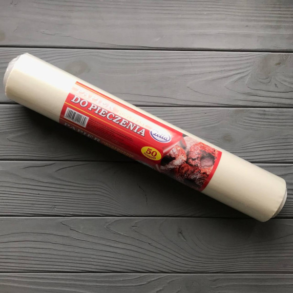 Пергаментная бумага белая 42см 50м 750гр рулон
