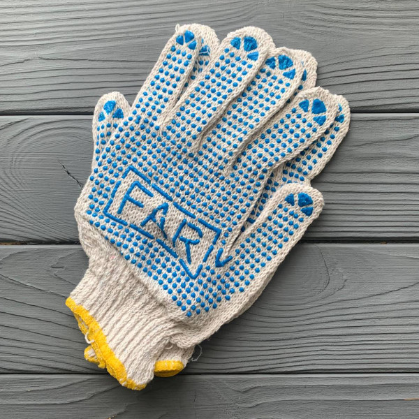 Перчатки рабочие белые ПРБ01 (12пар/уп)