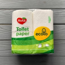 Папір туалетний Ecolo двошаровий (4рул/уп)
