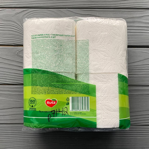 Папір туалетний Ecolo двошаровий (4рул/уп)