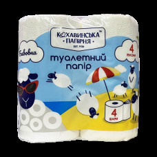 Туалетний папір "Мальдіви" 4шар. целюлоза (4шт/уп)(ТБ-11)