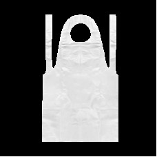 Фартук поліетиленовий одноразовий білий PRO Стандарт 15мкм 100шт/уп(58770383)