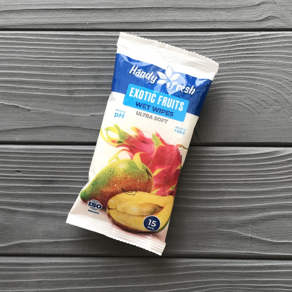 Влажная салфетка а-15 еxotic fruits "HANDY FRESH"
