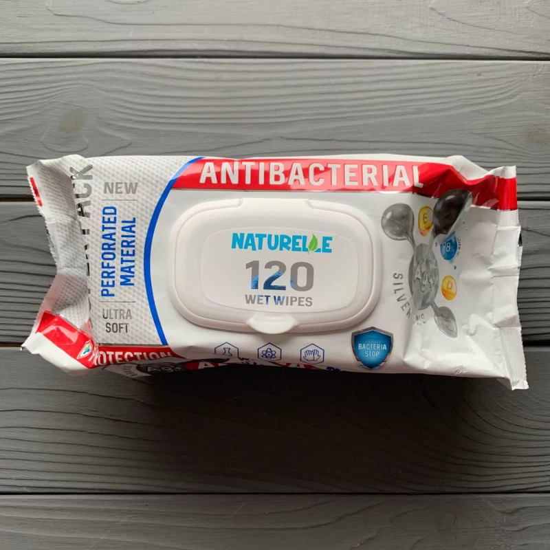 Серветка Naturelle antibacterial 120 шт
