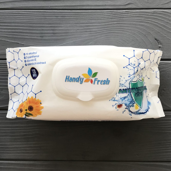 Влажная салфетка а-120 baby antibacterial "HANDY FRESH"
