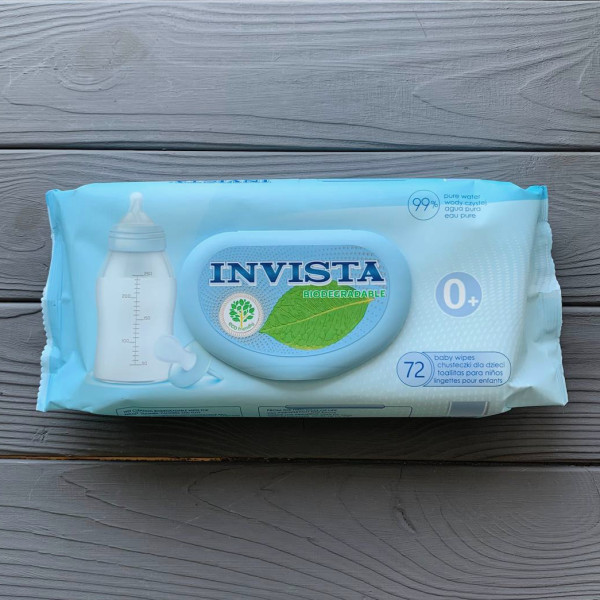 Салфетки влажные Invista 72шт/уп
