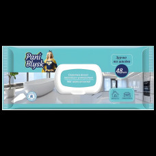 Серветки вологі господарчі Антибактеріальні для дому з клапаном (48шт/уп|12уп/ящ) 42401100(42401100)