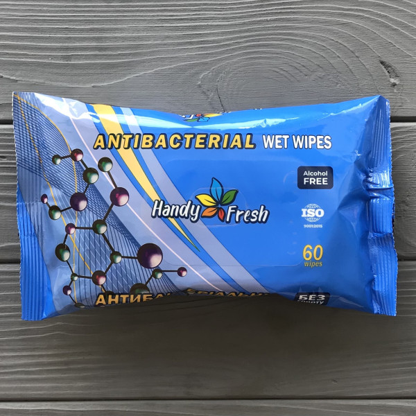 Влажная салфетка а-60 antibacterial "HANDY FRESH"
