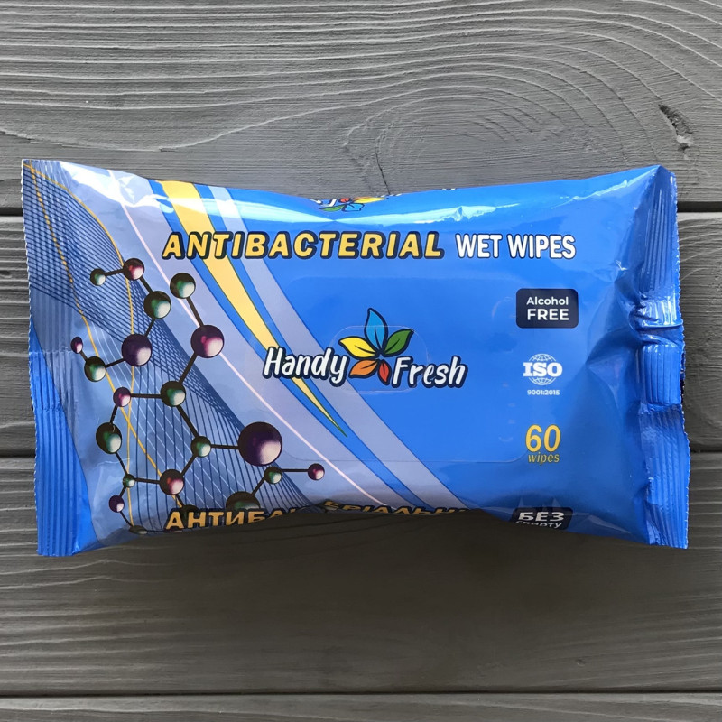 Волога серветка а-60 antibacterial"HANDY FRESH"