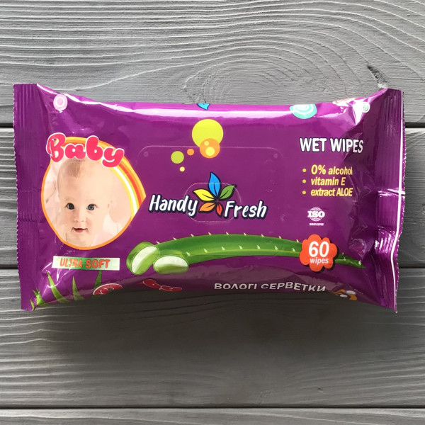 Влажная салфетка а-60 baby aloе "HANDY FRESH"

