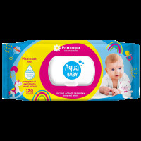 Aqua Baby Серветкі вологі Baby chamomile з клапаном 120шт. (9уп/ящ) 42225010(42225010)