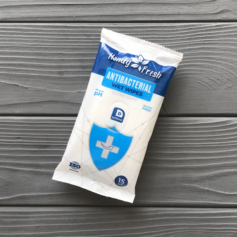 Волога серветка а-15 Аntibacterial "HANDY FRESH"