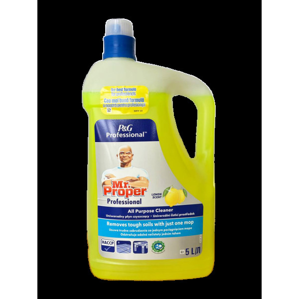 Моющее средство универсальное "MR PROPPER" для пола (Лимон) 5л