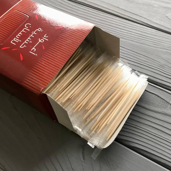 Зубочистки в индивидуальном уп. Импорт. (1000шт/уп)
