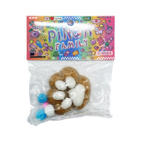 Антистресс Сквиш "Мягкие кошачьи лапки" KG-810(Brown-White) 7 см