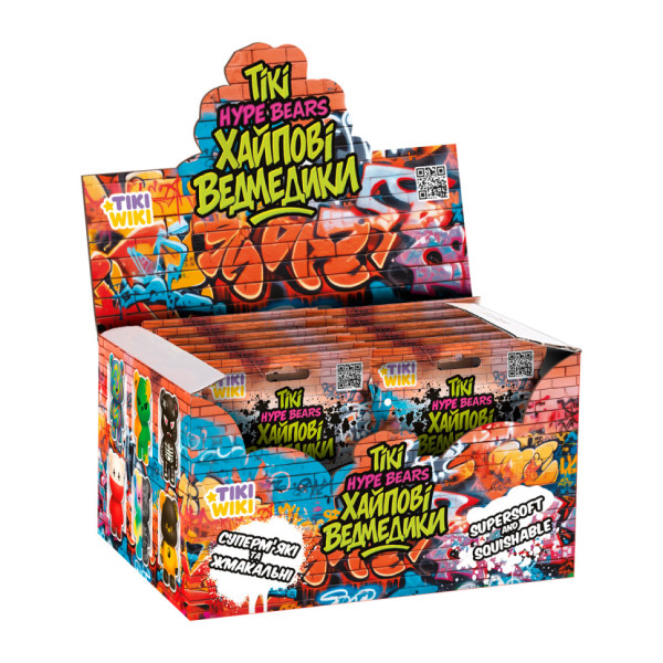 Коллекционная игрушка-сквиш Хайповые мишки Tiki Wiki SQ027 игрушка-сюрприз(SQ027)