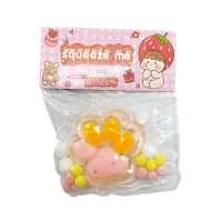 Антистресс Сквиш "Мягкие кошачьи лапки" KG-810(Pink-Orange) 7 см