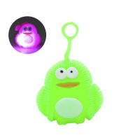 Іграшка-антистрес їжачок "Пінгвін" MS 3575(Green) блимає, 7 см (MS 3575(Green))