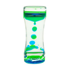 Пісочний годинник XX-3(Blue) блакитний, з гелевою рідиною, 13,5 см (XX-3(Blue))