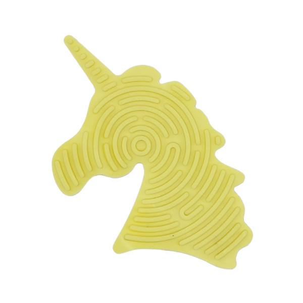 Детская развивающая доска для сенсорной активности "Единорог" GS0108 двусторонняя Желтый(GS0108(Yellow))