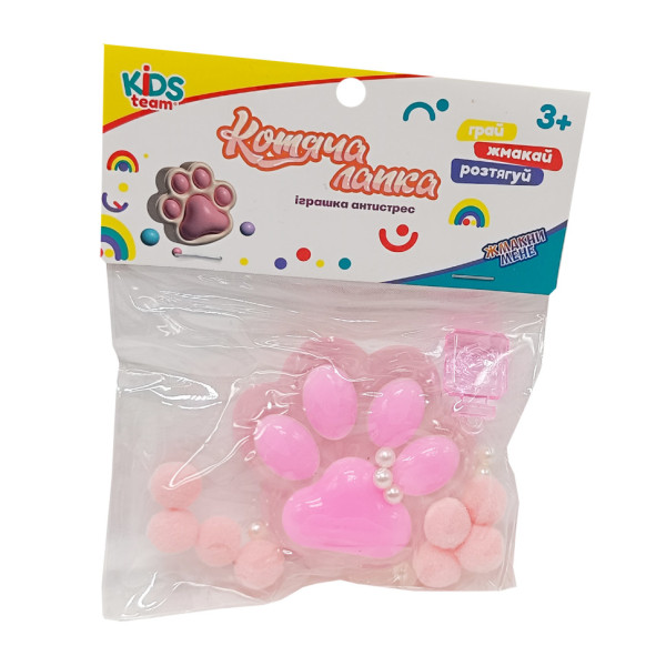 Антистресс Сквиш "Мягкие кошачьи лапки" CKS-FB-60971_4 рожева(CKS-FB-60971_4)