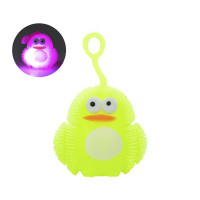 Іграшка-антистрес їжачок "Пінгвін" MS 3575(Yellow) блимає, 7 см (MS 3575(Yellow))