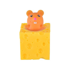 Дитяча іграшка сквіш Pop Up "Мишка у сирі" SQ-23(Brown) коричневий (SQ-23(Brown))
